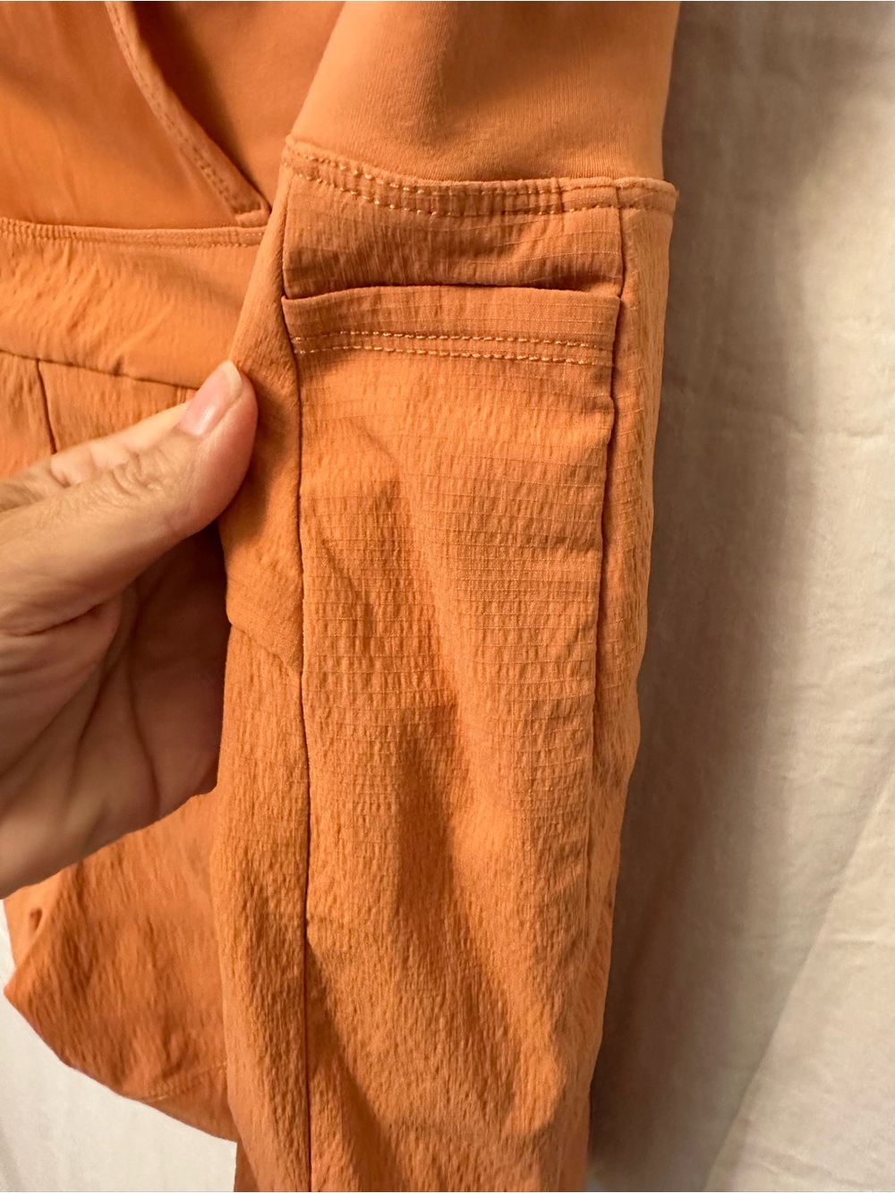 Athleta Trekkie North Shorts Terracotta Orange Hiking Travel XL Utility - Picture 7 of 9